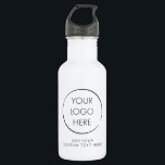 Basic Logo Custom, Business or Marketing Stainless Steel Water Bottle<br><div class="desc">Add your logo and text to create a cool custom water bottle for your business or event. These bottles are great for marketing and promotions.</div>