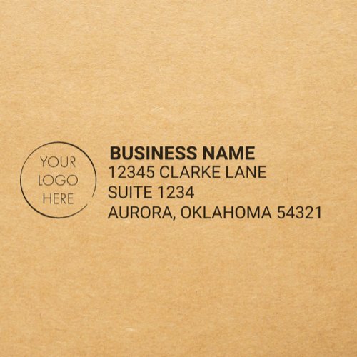 Basic Logo Custom Business Return Address Self-inking Stamp