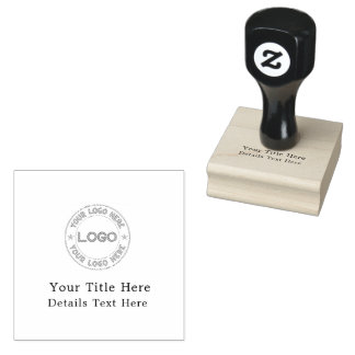 Basic Logo Custom Rubber Stamp