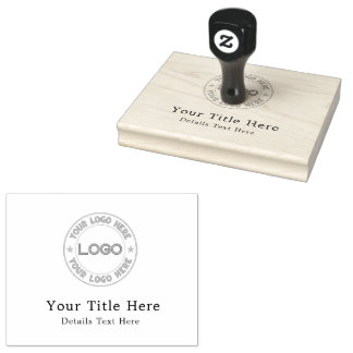 Basic Logo Custom Rubber Stamp