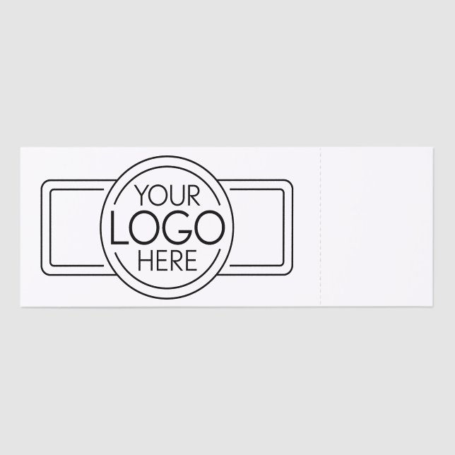 Basic Logo Only on  Raffle Tickets (Front)