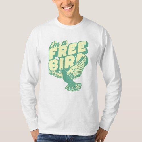 basic long bird  T_Shirt