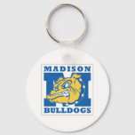 Basic Madison Bulldogs Keychain at Zazzle