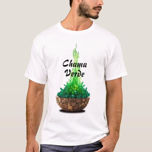 Basic Male Shirt Flames Sagrada-5 (Front)