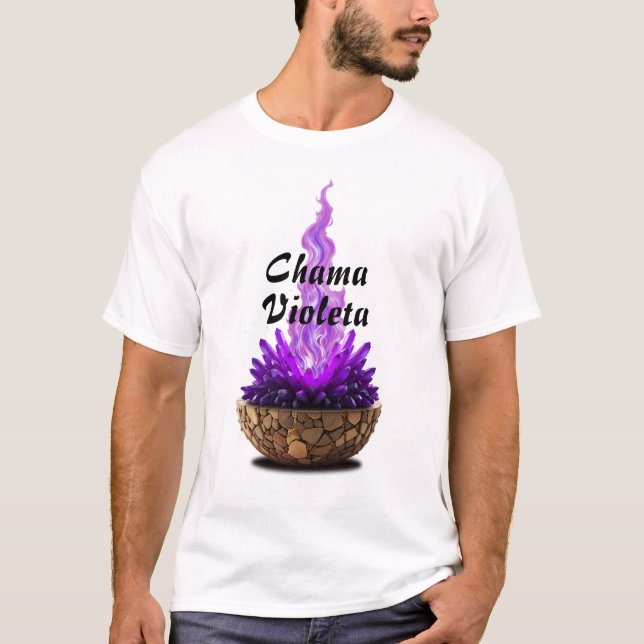 Basic Male Shirt Flames Sagrada-7 (Front)