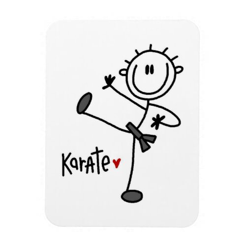 Basic Male Stick Figure Karate T_shirts and Gifts Magnet