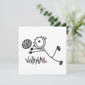 Basic Male Stick Figure Volleyball (Standing Front)