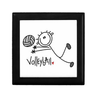 Basic Male Stick Figure Volleyball Gift Box