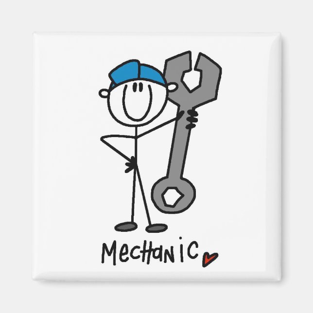 Basic Mechanic T-shirts and Gifts Magnet (Front)