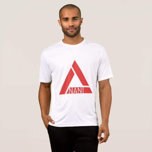 Basic Mens Tee WhiteRed Nani Logo