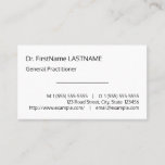 [ Thumbnail: Basic, Minimal Business Card ]