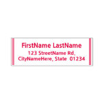 [ Thumbnail: Basic & Minimal Name + Address Self-Inking Stamp ]