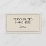 [ Thumbnail: Basic & Minimal Professional Business Card ]