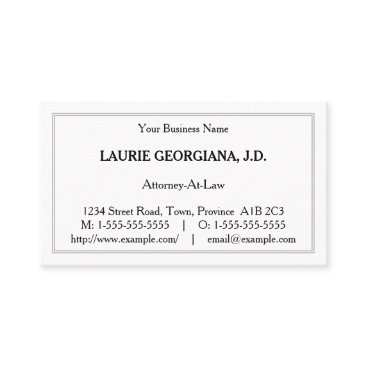 Basic, Minimalist Business Card Basic, Minimalist Business Card