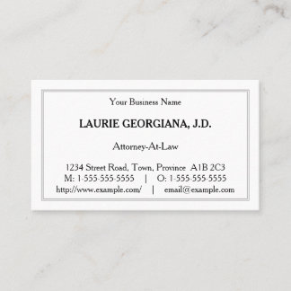 Basic, Minimalist Business Card