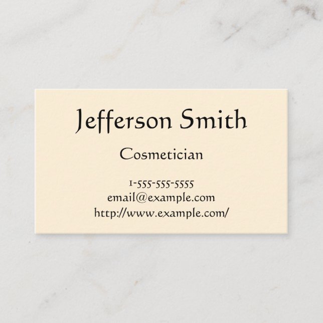 Basic, Minimalist, Classy Business Card (Front)