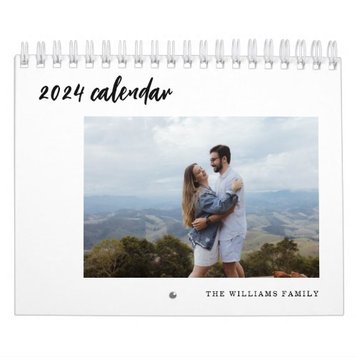 Basic Minimalist Custom Photo Calendar with Notes