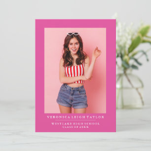 BASIC MINIMALIST PHOTO GRADUATION ANNOUNCEMENT