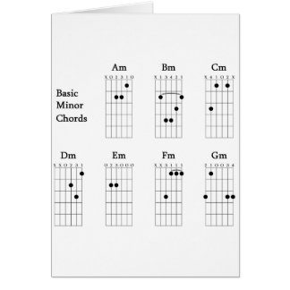 Basic Minor Chords Cards