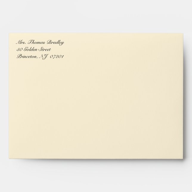 Basic Monogram Party Invitation Envelopes (Front)