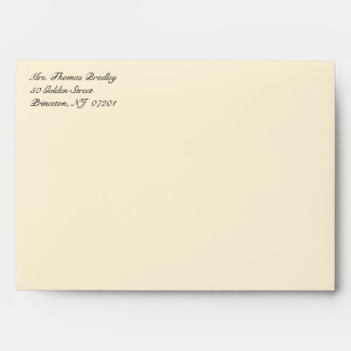 Basic Monogram Party Invitation Envelopes