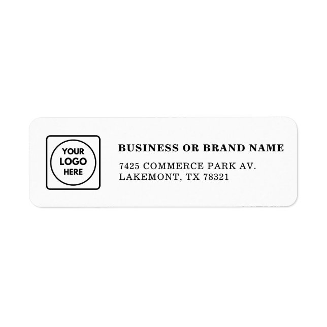 Basic Office Business Clean Professional Address Label (Front)