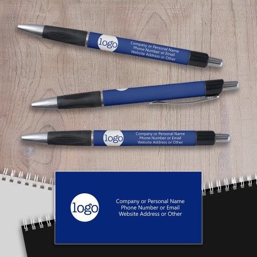 Basic Office Business Logo Text CAN EDIT blue Pen