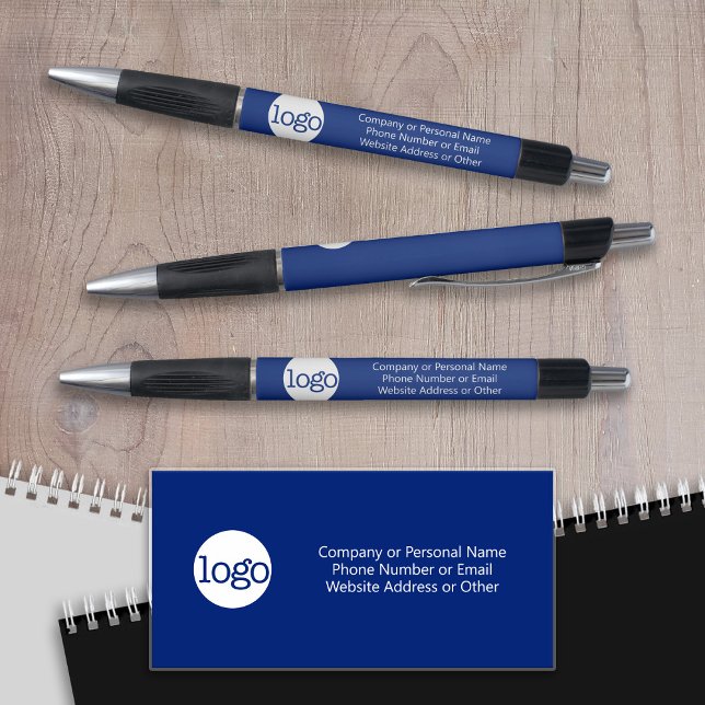 Basic Office Business Logo Text CAN EDIT blue Pen (Creator Uploaded)
