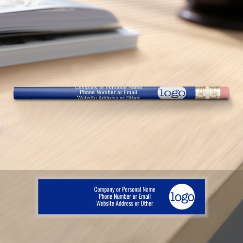 Basic Office Business Logo Text CAN EDIT blue Pencil