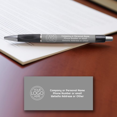 Basic Office Business Logo  Text CAN EDIT COLOR Pen