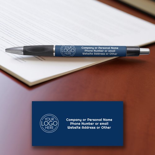 Basic Office Business Logo  Text CAN EDIT COLOR Pen