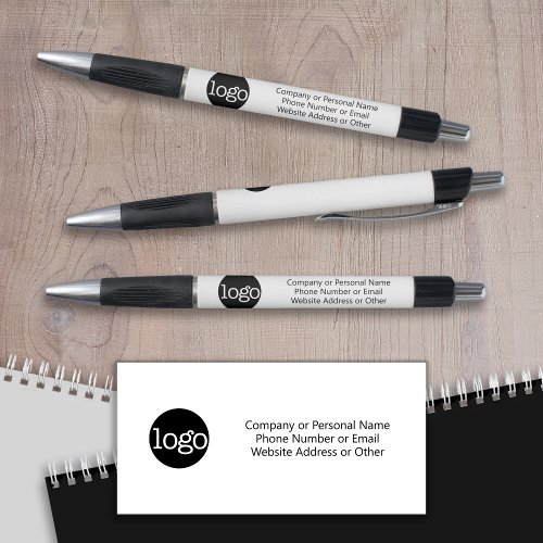Basic Office Business Logo Text CAN EDIT white Pen