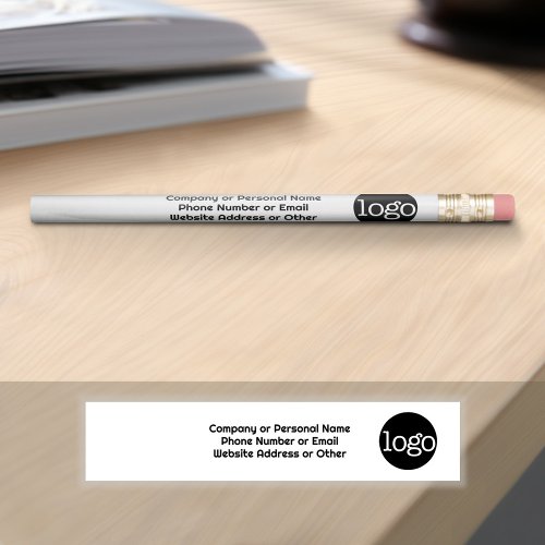 Basic Office Business Logo Text CAN EDIT white Pencil