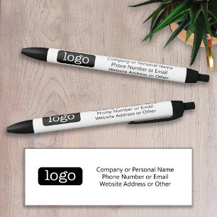 Basic Office Business Logo with 3 lines of Text Pen