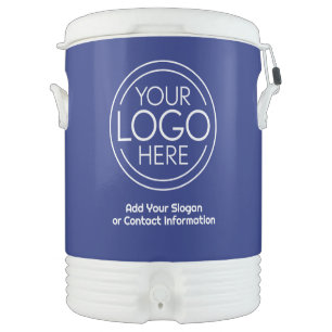 Basic Office Business Logo with Contact Info Beverage Cooler