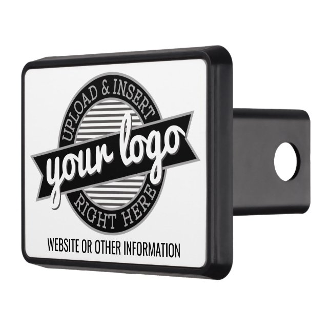 Basic Office Business Logo with Contact Info Hitch Cover (Left)