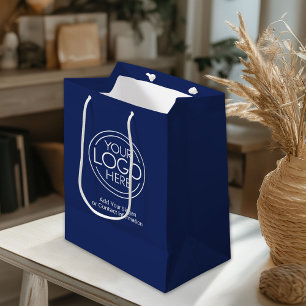Basic Office Business Logo with Contact Info Medium Gift Bag