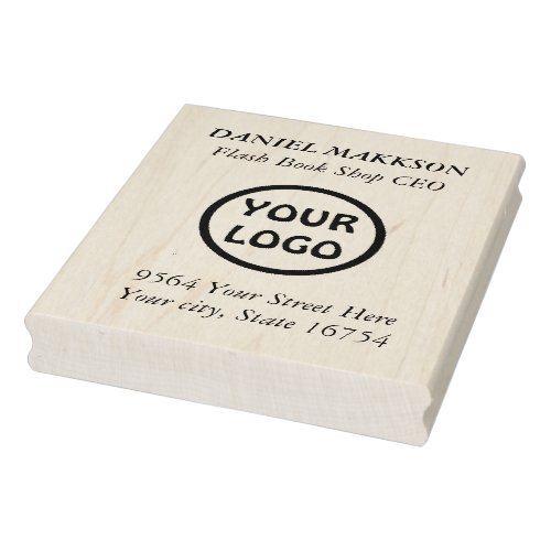 Basic Office Business Personal Return Address Rubb Rubber Stamp