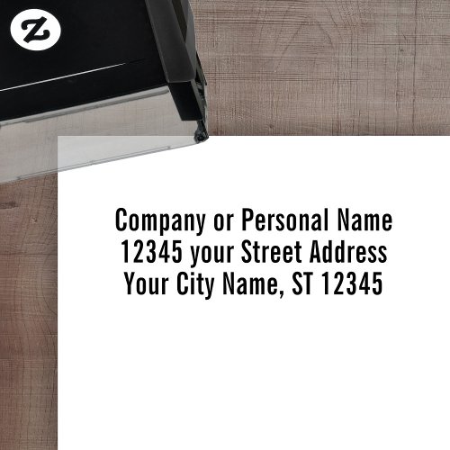 Basic Office Business Personal Return Address Self_inking Stamp