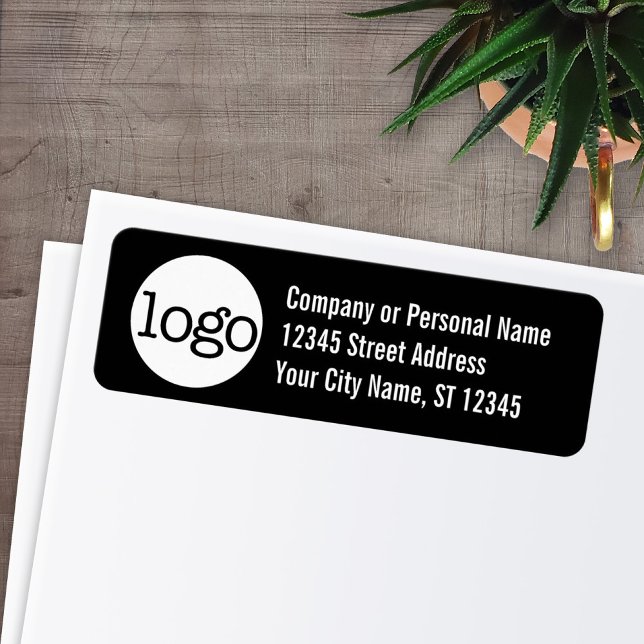 Basic Office or Business Address Label - Black (Creator Uploaded)