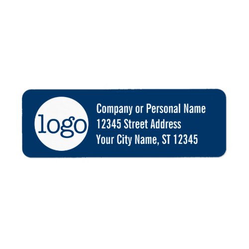Basic Office or Business Address Label _ Blue