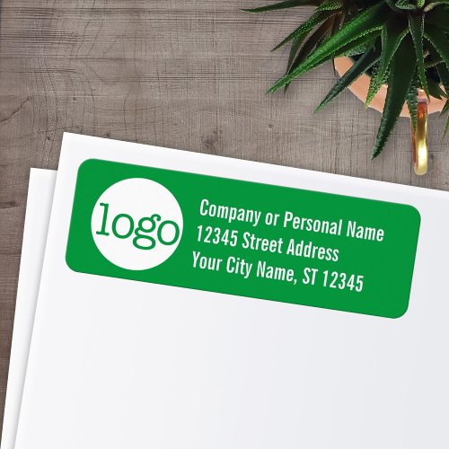 Basic Office or Business Address Label _ Green