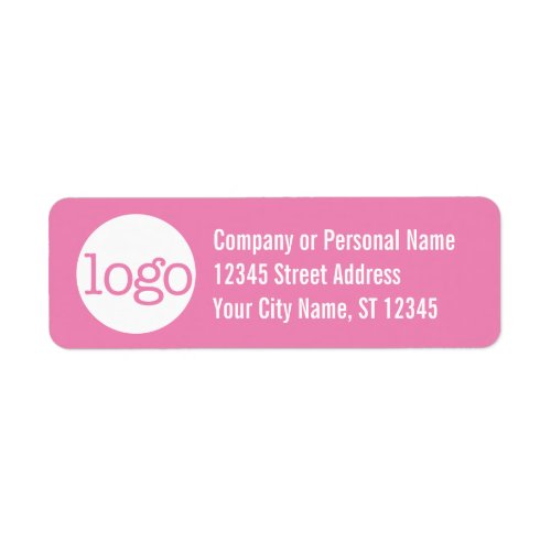 Basic Office or Business Address Label _ Pink