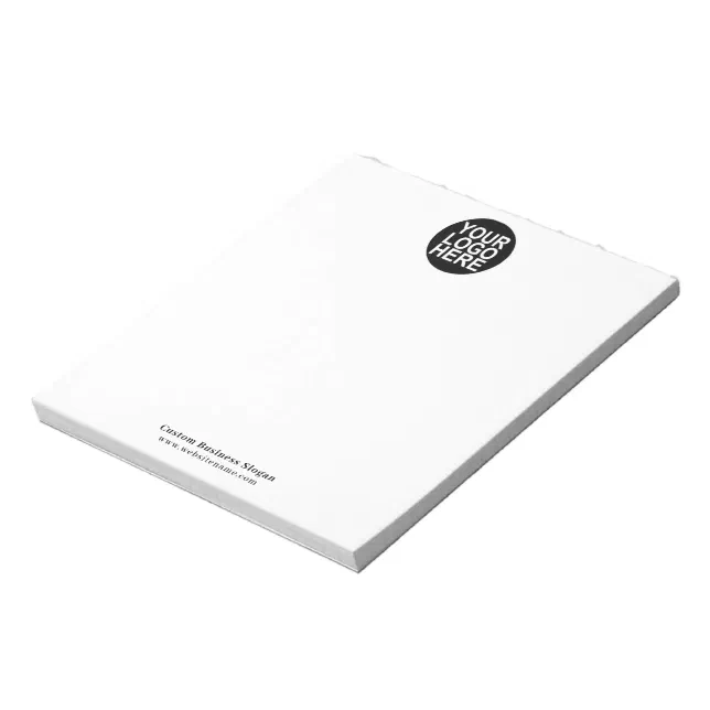 Basic Office Or Business Company Logo Notepad | Zazzle