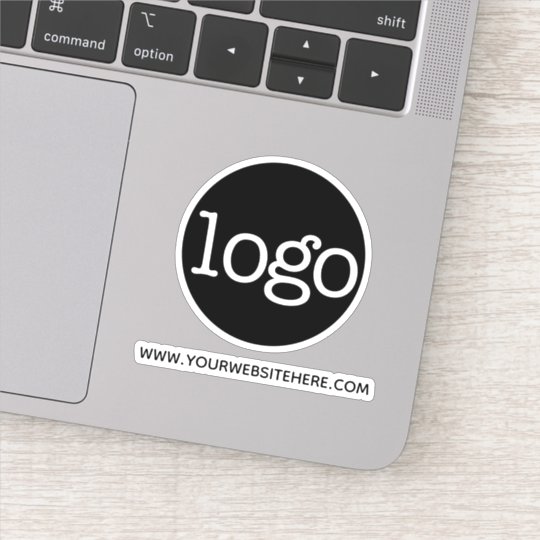 Basic Office or Business Logo and website Sticker | Zazzle.com