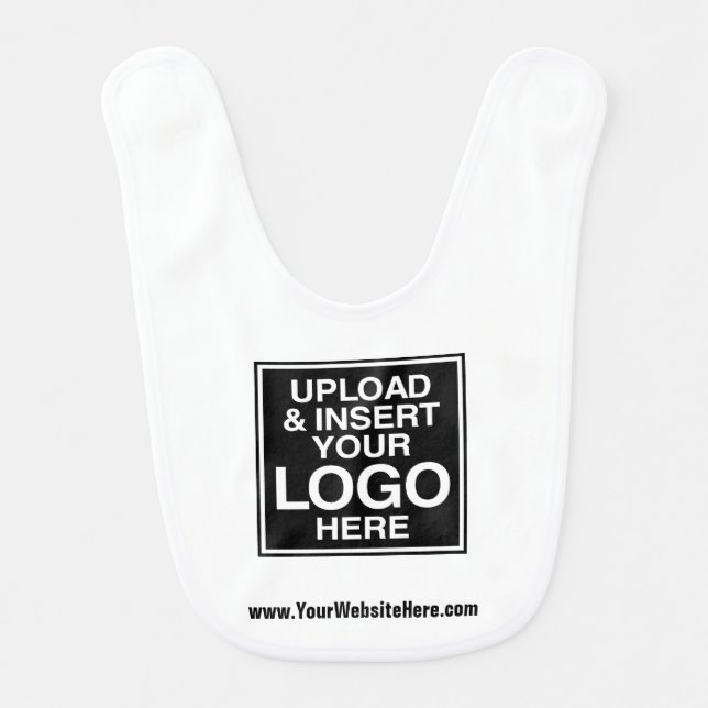 Basic Office or Business Logo Baby Bib (Front)
