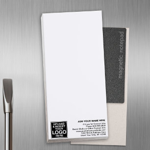Basic Office or Business Logo Contact Information Magnetic Notepad