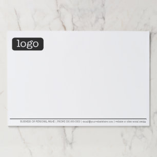 Basic Office or Business Logo Contact Information Paper Pad