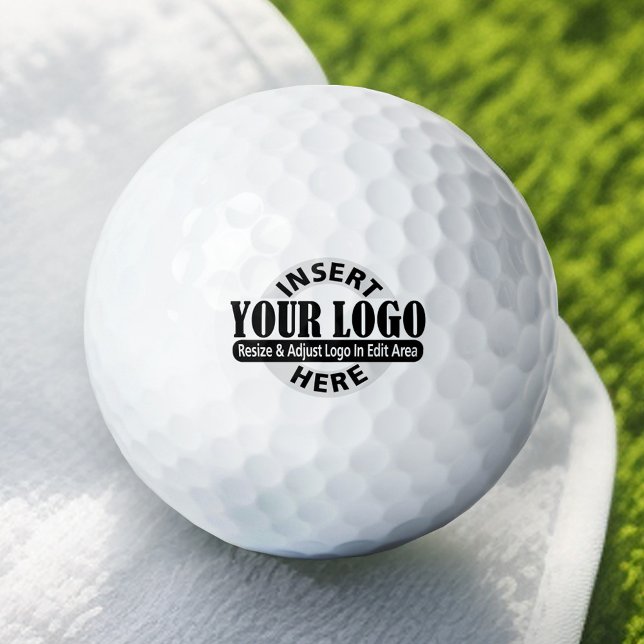Basic Office or Business Logo Notes Golf Balls (Add Your Logo to this Personalized Golf Ball)