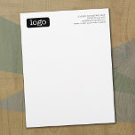 Basic Office or Business Logo Notes Letterhead<br><div class="desc">Add your business information for low quantity promotional products. A great giveaway for a small office or unique gift.</div>